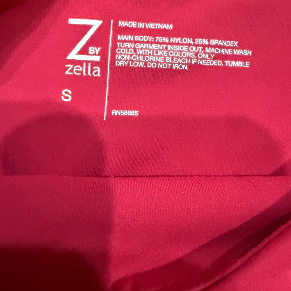 Z by Zella Perform Leggings Pink High Waisted Athletic Pants Small NEW - Picture 3 of 5